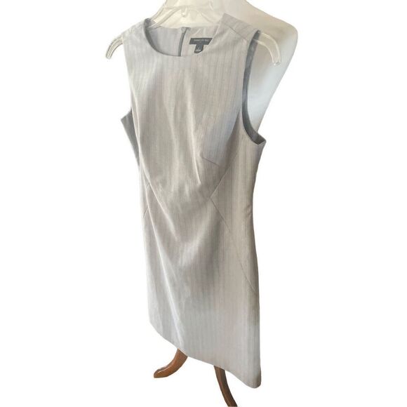 Vintage Banana Republic Gray PinStriped Sleeveless Dress Size 2 - Picture 6 of 9